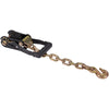 VEVOR Car Tie Down with Chain Anchors, Lasso Style 2"×120" Tire Straps, 5865 LBS Working Load, 11023 LBS Breaking Strength, with Heavy Duty Ratchets for Passenger Car, ATV, SUV, UTV, Truck, 4-Pack