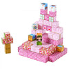 VEVOR Magnetic Blocks, 100 PCS Princess Castle Set, Magnetic Building Cubes for Kids, STEM Montessori Sensory Toys for Christmas Birthday Gift, Construction Stacking Toy for 3+ Years Old Boys & Girls