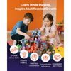 VEVOR Magnetic Blocks, 100 PCS Dark Castle Set, Magnetic Building Cubes for Kids, STEM Montessori Sensory Toys for Christmas Birthday Gift, Construction Stacking Toy for 3+ Years Old Boys & Girls