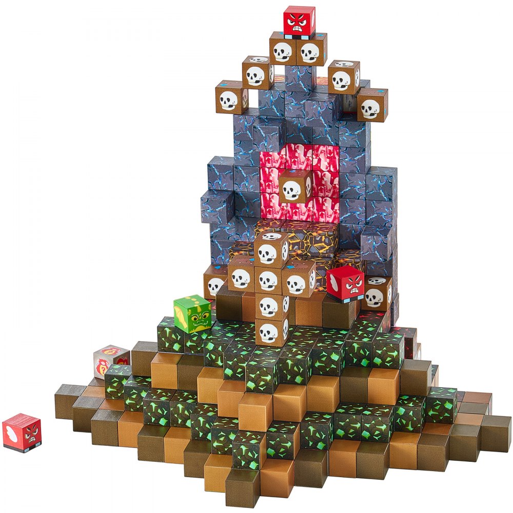 VEVOR Magnetic Blocks, 100 PCS Dark Castle Set, Magnetic Building Cubes for Kids, STEM Montessori Sensory Toys for Christmas Birthday Gift, Construction Stacking Toy for 3+ Years Old Boys & Girls