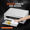 VEVOR Countertop Electric Pizza Oven, 12-inch, 1500W, 32-572 °F Temp Range, Stainless Steel Construction and Easy-to-Clean Crumb Tray, Suitable for Both Commercial and Home Use