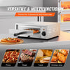 VEVOR Countertop Electric Pizza Oven, 12-inch, 1500W, 32-572 °F Temp Range, Stainless Steel Construction and Easy-to-Clean Crumb Tray, Suitable for Both Commercial and Home Use