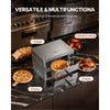 VEVOR Electric Pizza Oven for Countertops, 12-inch, 1700W, with Temp Control & 0-60 Min Timer, Even Baking Technology & Easy Clean Crumb Tray, Ideal for Both Commercial & Home Kitchens