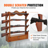 VEVOE Gun Rack, Wood Gun Rack Wall Mount, Gun Display Rack holds 4 Rifles, Shotguns, 132 lb Heavy Duty Wall Storage Display Rifle Rack with Soft Padding