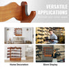 VEVOE Gun Rack, Wood Gun Rack Wall Mount, Gun Display Rack holds 4 Rifles, Shotguns, 132 lb Heavy Duty Wall Storage Display Rifle Rack with Soft Padding
