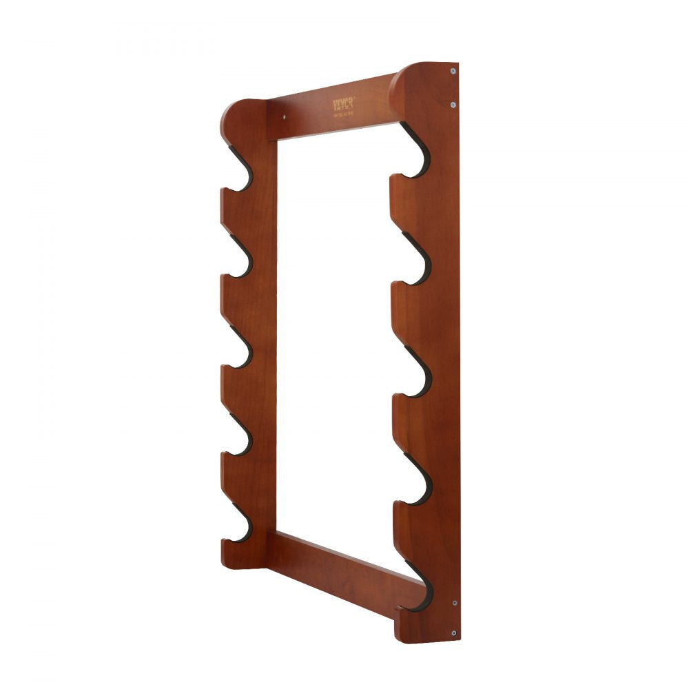 VEVOR Gun Rack, Wood Gun Rack Wall Mount, Gun Display Rack holds 5 Rifles, Shotguns, 132 lb Heavy Duty Wall Storage Display Rifle Rack with Soft Padding