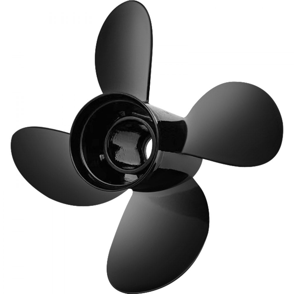 VEVOR Outboard Propeller, Replace for OEM 48-8M0084495, 4 Blades 14\" x 19\" Aluminium Boat Propeller, Compatible with 135-300HP 2-Stroke & 4-Stroke Outboards, Alpha&Bravo I Stern-Drives, RH