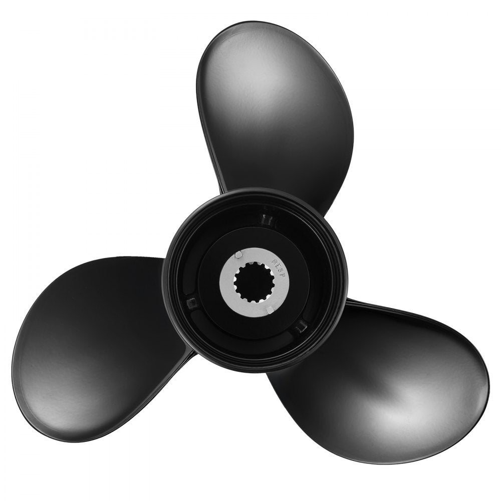VEVOR Outboard Propeller, Upgrade OEM 15 Spline Tooth Aluminum Outboard Boat Propeller Fit Mercury Engines 40-140 HP, 4-1/4" Gearcase, 3-Blade, RH (Right Hand Rotation), OEM Parts No. 48-77346A45