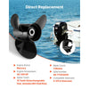 VEVOR Outboard Propeller, Upgrade OEM 15 Spline Tooth Aluminum Outboard Boat Propeller Fit Mercury Engines 40-140 HP, 4-1/4" Gearcase, 3-Blade, RH (Right Hand Rotation), OEM Parts No. 48-77344A45