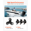 VEVOR Outboard Propeller, Upgrade OEM 15 Spline Tooth Aluminum Outboard Boat Propeller Fit Mercury/Mariner Engines 90-400 HP, 4-3/4" Gearcase, 3-Blade, RH (Right Hand Rotation), OEM No. 48-832832A45
