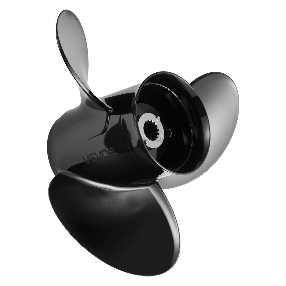 VEVOR Outboard Propeller, Upgrade OEM 15 Spline Tooth Aluminum Outboard Boat Propeller Fit Mercury/Mariner Engines 90-400 HP, 4-3/4" Gearcase, 3-Blade, RH (Right Hand Rotation), OEM No. 48-832832A45