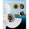 VEVOR Outboard Propeller, Upgrade OEM 15 Spline Tooth Aluminum Outboard Boat Propeller Fit Yamaha Engines 60-130 HP, 4-1/4" Gearcase, 3-Blade, RH (Right Hand Rotation), OEM Parts No. 6E5-45947-00-EL