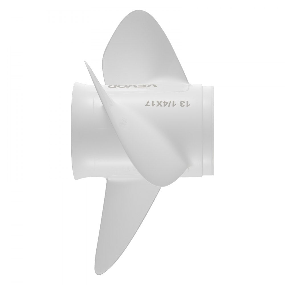 VEVOR Outboard Propeller, Upgrade OEM 15 Spline Tooth Aluminum Outboard Boat Propeller Fit Yamaha Engines 50-130 HP, 4-1/4" Gearcase, 3-Blade, RH (Right Hand Rotation), OEM Parts No. 6E5-45945-01-EL