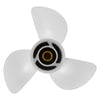 VEVOR Outboard Propeller, Upgrade OEM 15 Spline Tooth Aluminum Outboard Boat Propeller Fit Yamaha Engines 50-130 HP, 4-1/4" Gearcase, 3-Blade, RH (Right Hand Rotation), OEM Parts No. 6E5-45945-01-EL