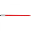 VEVOR Hay Spear 32" Bale Spear 1350 lbs Capacity, Bale Spike Quick Attach Square Hay Bale Spears 1.4" Wide, Red Coated Bale Forks, Bale Hay Spike with Hex Nut & Sleeve for Buckets Tractors Loaders