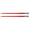 VEVOR Pair Hay Spear 43" Bale Spear 3000 lbs Capacity, Bale Spike Quick Attach Square Hay Bale Spears 1 3/4", Red Coated Bale Forks, Bale Hay Spike with Hex Nut & Sleeve for Buckets Tractors Loaders