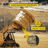 VEVOR Hay Spear 39\" Bale Spear 3600 lbs Capacity, Bale Spike Quick Attach Square Hay Bale Spears 1 3/4\", Black Coated Bale Forks, Bale Hay Spike with Hex Nut and Sleeve for Buckets Tractors Loaders