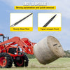 VEVOR Hay Spear 39\" Bale Spear 3600 lbs Capacity, Bale Spike Quick Attach Square Hay Bale Spears 1 3/4\", Black Coated Bale Forks, Bale Hay Spike with Hex Nut and Sleeve for Buckets Tractors Loaders