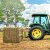VEVOR Hay Spear 39\" Bale Spear 3600 lbs Capacity, Bale Spike Quick Attach Square Hay Bale Spears 1 3/4\", Black Coated Bale Forks, Bale Hay Spike with Hex Nut and Sleeve for Buckets Tractors Loaders