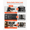 VEVOR Fingerprint Door Lock Set, Electronic Biometric Knob Keyless Entry Door Lock with Handle, Auto Locking, One-Time Code, Anti-Peeking Password, Easy Installation, for Home, Apartment, Matte Black