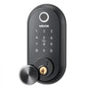 VEVOR Fingerprint Door Lock Set, Electronic Biometric Deadbolt Keyless Entry Door Lock with Handle, Touchscreen, Auto Locking, One-Time Code, Anti-Peeking Password, IC Cards, for Home, Matte Black