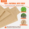 VEVOR Burlap Fabric Roll, 14 in x 30 ft & 50 x 50 High Density Wide Natural Burlap Fabric Rolls, Jute Fabric Burlap Tree Wrap Roll, for Decor, Crafts, Wedding, Gardening, Plant & Tree Winter Covering