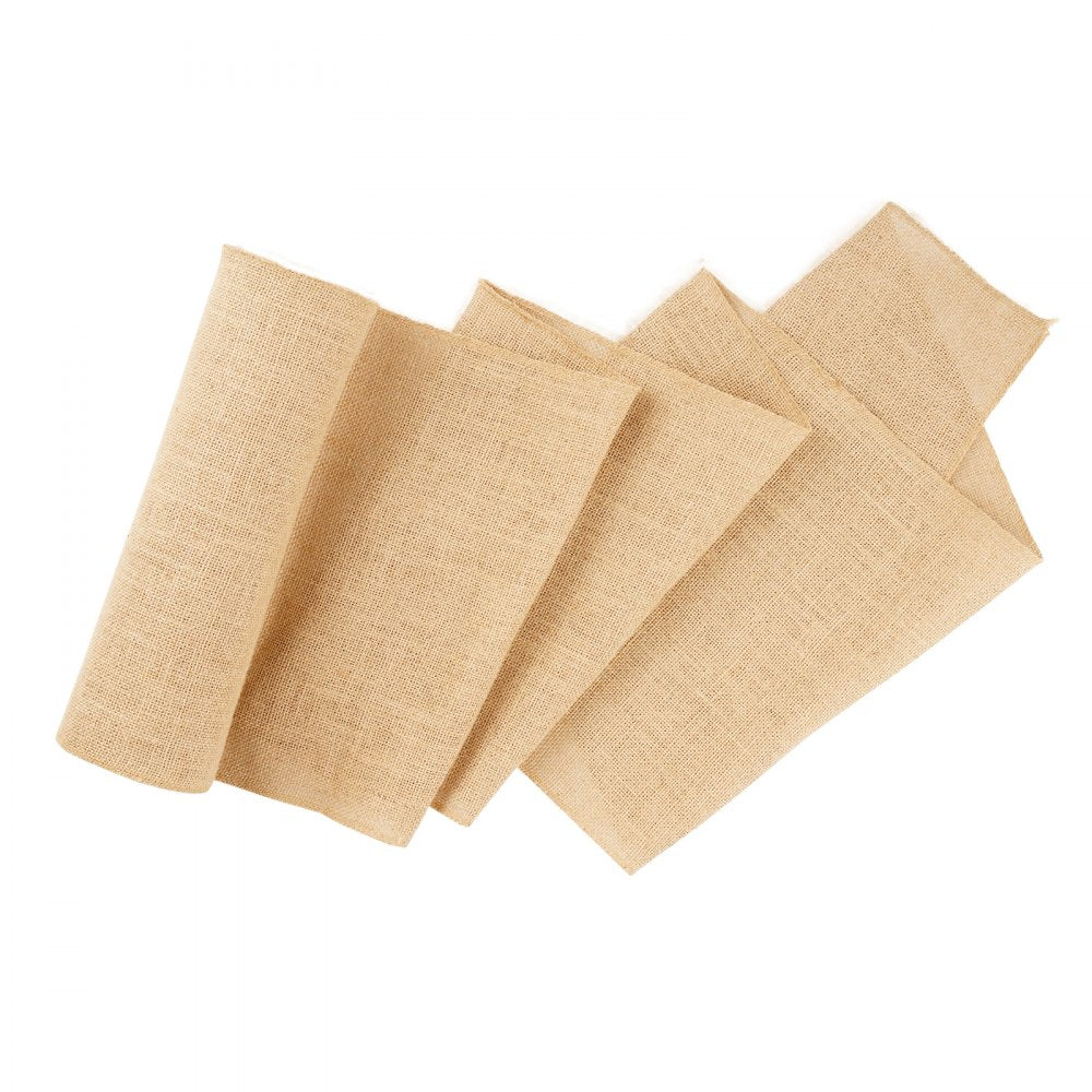 VEVOR Burlap Fabric Roll, 14 in x 30 ft & 50 x 50 High Density Wide Natural Burlap Fabric Rolls, Jute Fabric Burlap Tree Wrap Roll, for Decor, Crafts, Wedding, Gardening, Plant & Tree Winter Covering