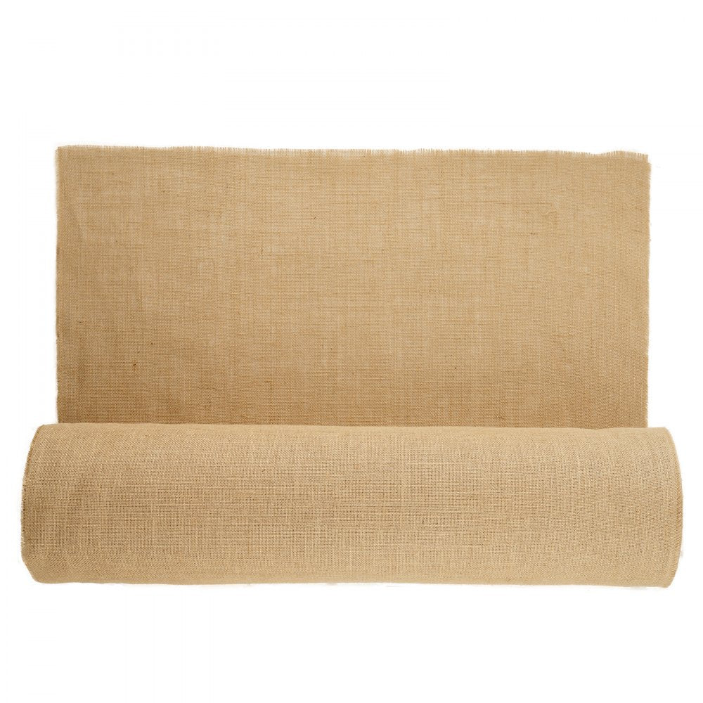 VEVOR Burlap Fabric Roll, 36” x 150 ft & 50 x 50 High Density Wide Natural Burlap Fabric Rolls, Jute Fabric Burlap Tree Wrap Roll, for Decor, Crafts, Wedding, Gardening, Plant & Tree Winter Covering