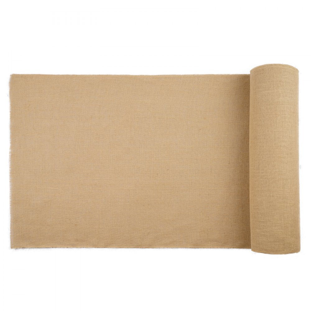 VEVOR Burlap Fabric Roll, 40” x 300 ft & 45 x 45 High Density Wide Natural Burlap Fabric Rolls, Jute Fabric Burlap Tree Wrap Roll, for Decor, Crafts, Wedding, Gardening, Plant & Tree Winter Covering