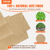 VEVOR Burlap Fabric Roll, 40” x 30 ft & 50 x 50 High Density Wide Natural Burlap Fabric Rolls, Jute Fabric Burlap Tree Wrap Roll, for Decor, Crafts, Wedding, Gardening, Plant & Tree Winter Covering