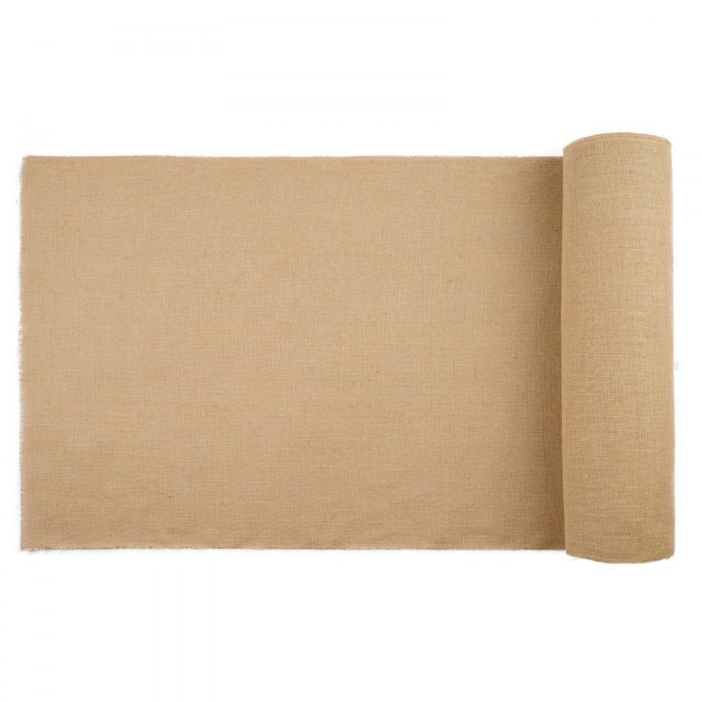 VEVOR Burlap Fabric Roll, 40” x 30 ft & 50 x 50 High Density Wide Natural Burlap Fabric Rolls, Jute Fabric Burlap Tree Wrap Roll, for Decor, Crafts, Wedding, Gardening, Plant & Tree Winter Covering
