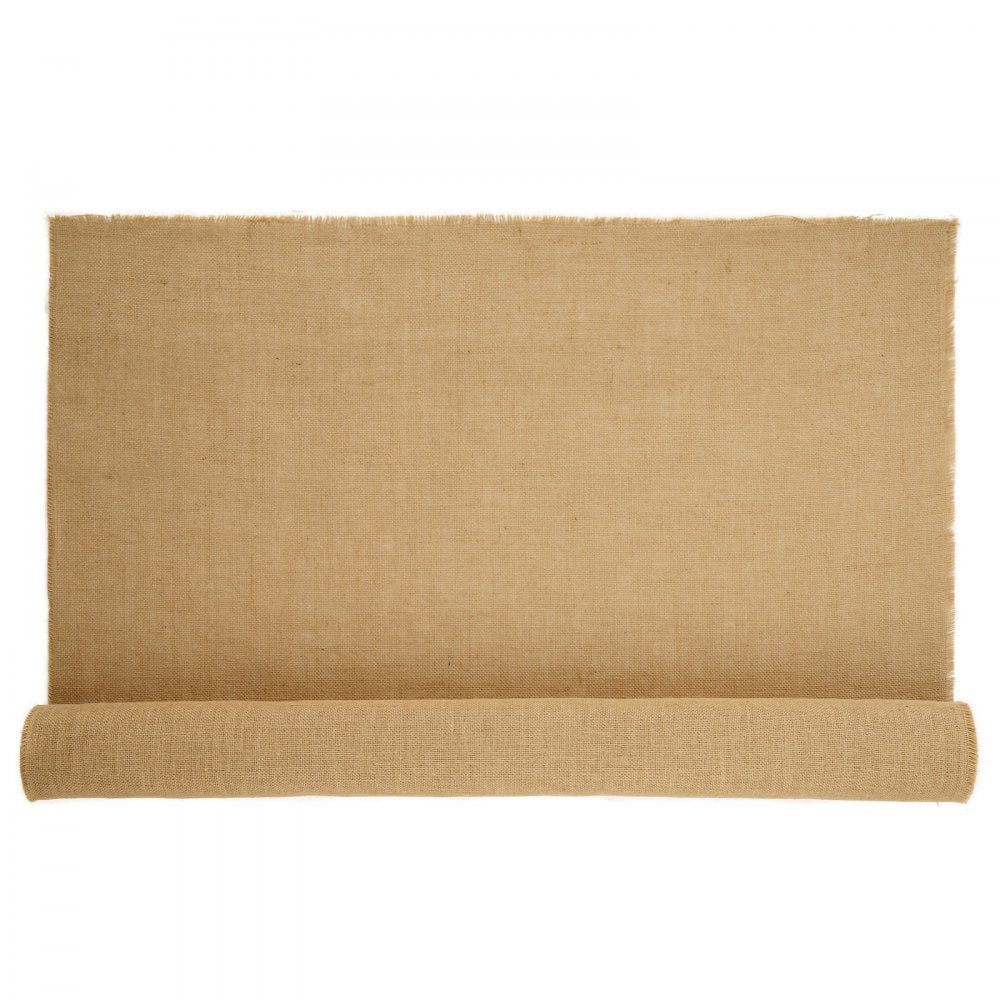 VEVOR Burlap Fabric Roll, 40” x 30 ft & 50 x 50 High Density Wide Natural Burlap Fabric Rolls, Jute Fabric Burlap Tree Wrap Roll, for Decor, Crafts, Wedding, Gardening, Plant & Tree Winter Covering