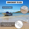 VEVOR Boat Anchor Kit 13 lb Fluke Style Anchor, Hot Dipped Galvanized Steel Fluke Anchor, Marine Anchor with Anchor, Shackles, Chain, Rope for Boat Mooring on The Beach, Boats from 20'-32'