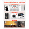 VEVOR Keyless Entry Door Lock, Touchpad Electronic Deadbolt with IC Card, Customizable User Codes, Keyed Entry, Auto Lock, Anti-Peeking Password, Backlit, Easy Installation, for Home, Matte Black