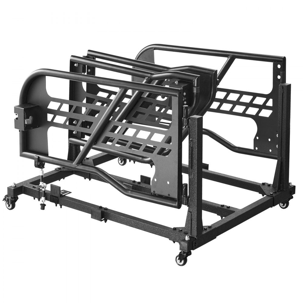 VEVOR Jeep Door Storage Cart, 4 Doors Moveable Storage Cart Rack with Thickened Rubber Cushion, Sturdy Car Door Holder Cart Fit for Jeep Wrangler JK JKU JL Gladiator