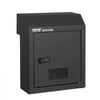VEVOR Through The Door Key Drop Box, Heavy Duty Steel Through the Door Mailbox with 12" Combination Lock, Mail Drop Box, Black