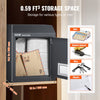 VEVOR Sturdy Metal Key Locker, Combo Lock, Mountable on Wall, 12'', Charcoal Gray, Ensures Safe Keeping of Mail and Keys