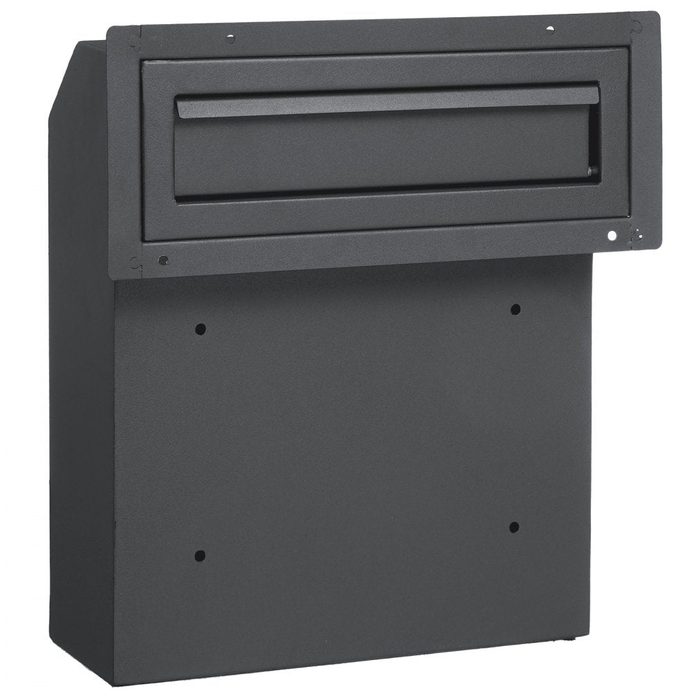 VEVOR Sturdy Metal Key Locker, Combo Lock, Mountable on Wall, 12'', Charcoal Gray, Ensures Safe Keeping of Mail and Keys
