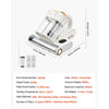 VEVOR Mattress Vacuum Cleaner, 550W Bed Vacuum Cleaner with 18Kpa Powerful Suction and Dual Dust Bin, HEPA Filter & Heating, Ultrasound Tech & Cleaning Lights, Handheld for Bed, Sofa, Corded, White