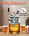 VEVOR 128oz Mini Keg, Pressurized Growler Tap System, 304 Stainless Steel Beer Kit, with Co2 Regulator, Self-Closing Faucet, Keeps Fresh and Carbonation for Homebrew, Craft and Draft Beer