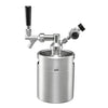 VEVOR 64oz Mini Keg, Pressurized Growler Tap System, 304 Stainless Steel Beer Kit, with Co2 Regulator, Self-Closing Faucet, Keeps Fresh and Carbonation for Homebrew, Craft and Draft Beer