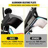 VEVOR Heat Press 6x3.75Inch Curved Element Hat Press Clamshell Design Heat Press for Hats Rigid Steel Frame No Stick Digital LCD Timer and Temperature Control (6x3.75Inch Clamshell Design)