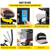VEVOR Heat Press 6x3.75Inch Curved Element Hat Press Clamshell Design Heat Press for Hats Rigid Steel Frame No Stick Digital LCD Timer and Temperature Control (6x3.75Inch Clamshell Design)