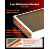 VEVOR Water to Air Heat Exchanger, 14 x 14 in Finned Tube HVAC Heat Exchanger Coil with Copper Tubes & Aluminum Fins, 65K BTU Output for Outdoor Wood Furnace, Hydronic Heating & Cooling Systems