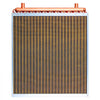 VEVOR Water to Air Heat Exchanger, 24 x 24 in Finned Tube HVAC Heat Exchanger Coil with Copper Tubes & Aluminum Fins, 225K BTU Output for Outdoor Wood Furnace, Hydronic Heating & Cooling Systems