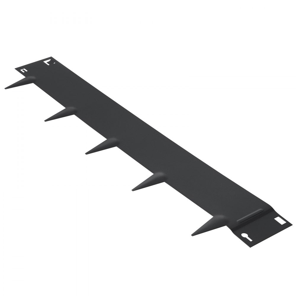 VEVOR Steel Landscape Edging, 5-pack Steel Garden Edging Borders, 39" L x 4" H Strips, Hammer-in Edging Border, Bendable Metal Landscape Edging for Yard, Garden, Lawn, 3.15" Spike Height, Black