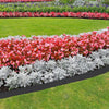 VEVOR Steel Landscape Edging, 3-pack Steel Garden Edging Borders, 40" L x 8" H Strips, Hammer-in Edging Border with 5 Clips, Bendable Metal Landscape Edging for Yard, Garden, Lawn
