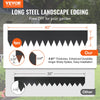 VEVOR Steel Landscape Edging, 4-pack Steel Garden Edging Borders, 40" L x 8" H Strips, Hammer-in Edging Border with 6 Clips, Bendable Metal Landscape Edging for Yard, Garden, Lawn
