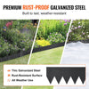 VEVOR Steel Landscape Edging, 4-pack Steel Garden Edging Borders, 40" L x 8" H Strips, Hammer-in Edging Border with 6 Clips, Bendable Metal Landscape Edging for Yard, Garden, Lawn