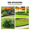 VEVOR Steel Landscape Edging, 4-pack Steel Garden Edging Borders, 40" L x 8" H Strips, Hammer-in Edging Border with 6 Clips, Bendable Metal Landscape Edging for Yard, Garden, Lawn